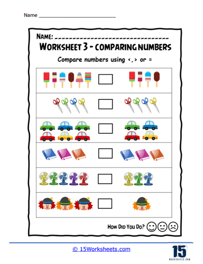 Object Comparison Worksheet