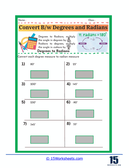 Radian Runner Worksheet