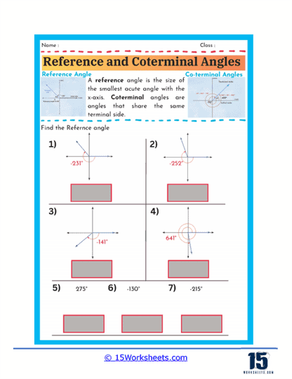 Rotation Finder Worksheet