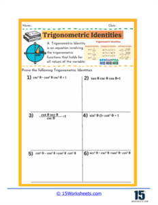 Trigonometric Identities Worksheets - 15 Worksheets.com