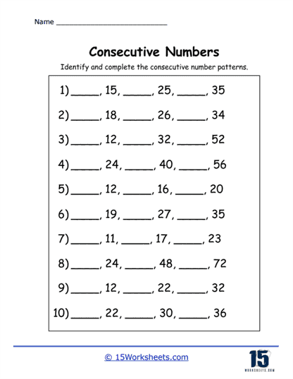 Pattern Fill Worksheet