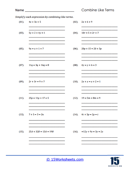 Equation Explorer Worksheet