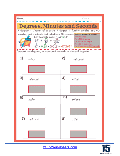 Precision Conversion Worksheet