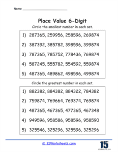 6-Digit Place Value Worksheets - 15 Worksheets.com