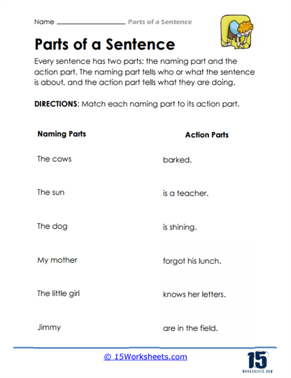 Partial Matchups Worksheet