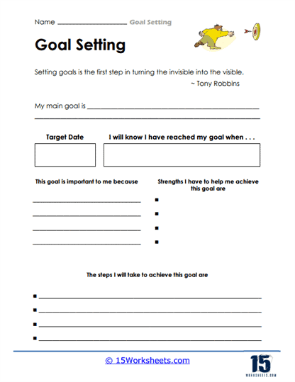 Vision Target Worksheet