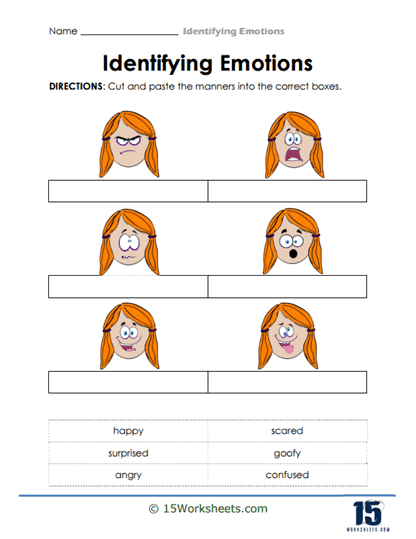 Face Match Worksheet