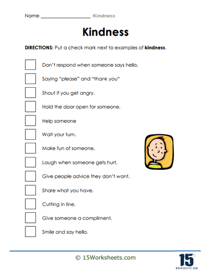 Right Choices Worksheet