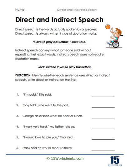 Sentence Swap Worksheet