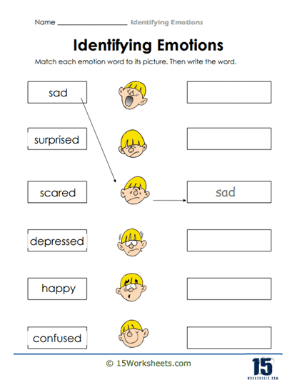 Mood Match Worksheet