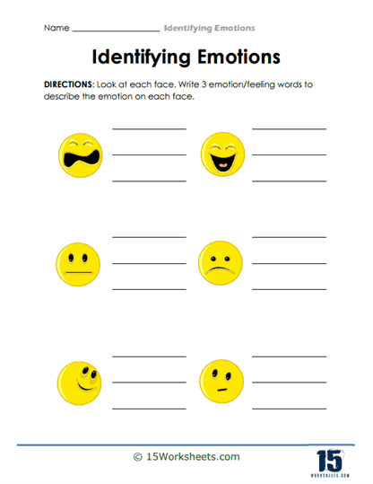 Smiley States Worksheet