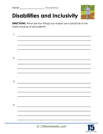 Inclusive Actions Worksheet