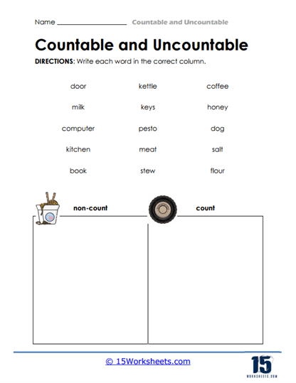 Word Sorter Worksheet