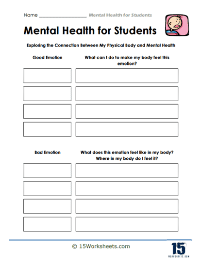 Body Signals Worksheet