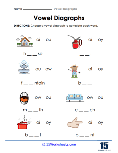 Relaxed Vowels Worksheet