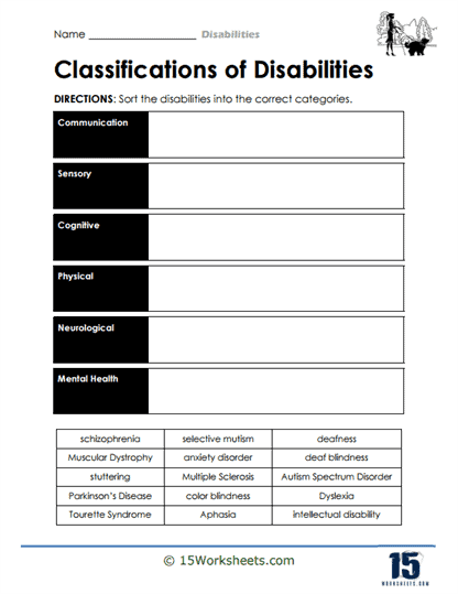 Category Quest Worksheet