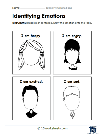 Face Feelings Worksheet