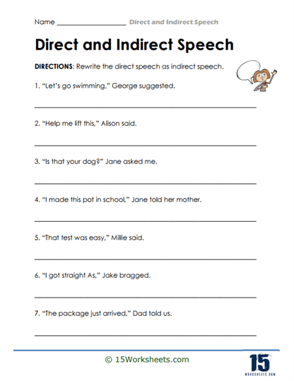 Indirect Shift Worksheet