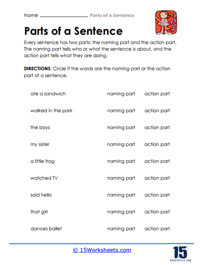 Part Pickers Worksheet