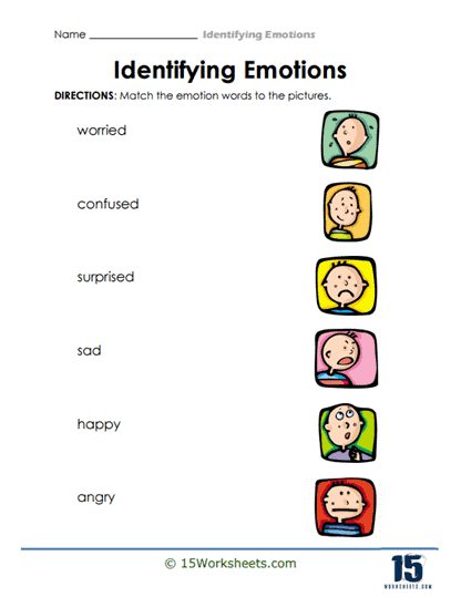 Feeling Faces Worksheet