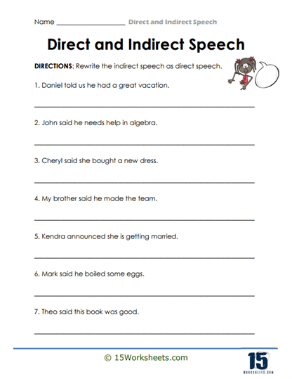 Quote Conversion Worksheet