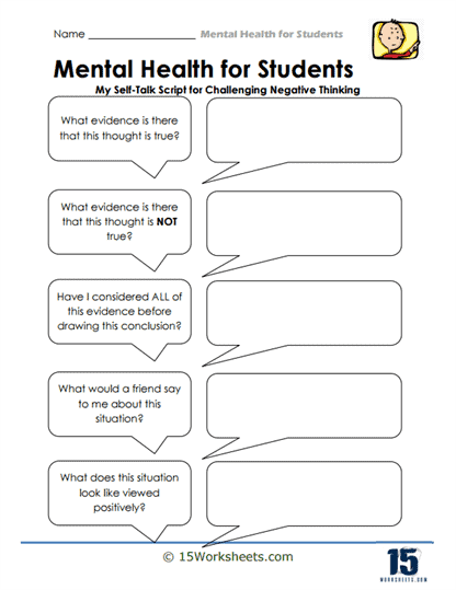 Thought Buster Worksheet