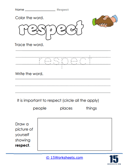 Kindness Craft Worksheet