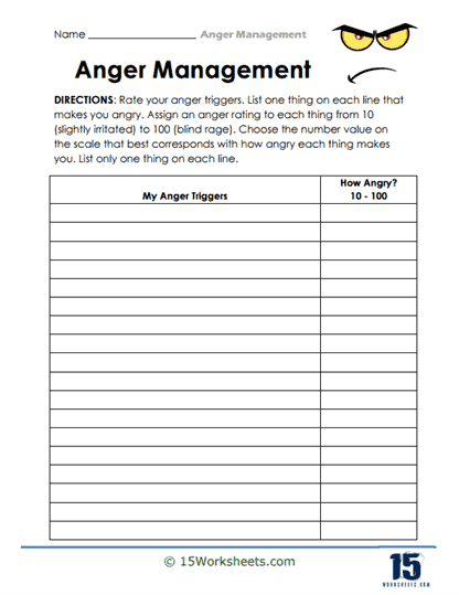 Trigger Scale Worksheet