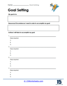 Goal Setting Worksheets - 15 Worksheets.com