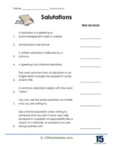 Salutations Activities Salutations Worksheets - 15 Worksheets.com