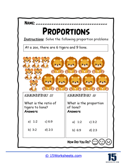 Tiger Lion Tally Worksheet