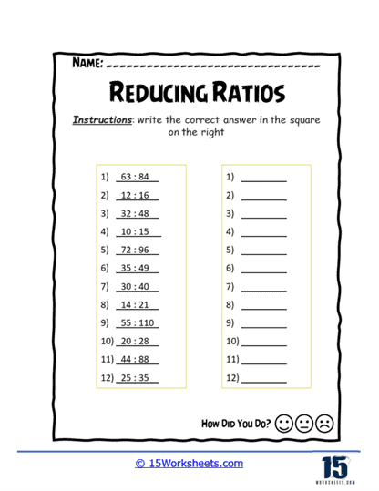 Proportion Puzzle Worksheet