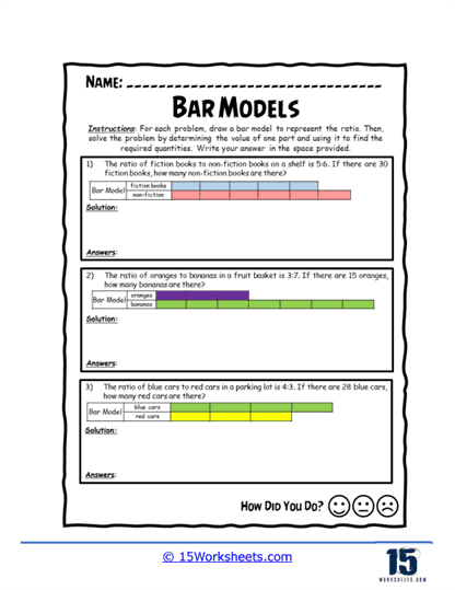 Bar Model Worksheets