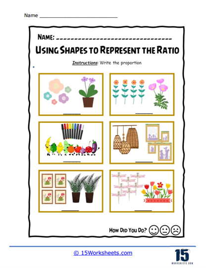 Flower Frames Worksheet