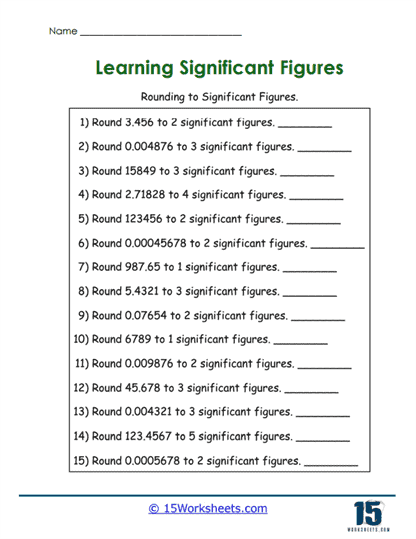 Rounding Rally Worksheet