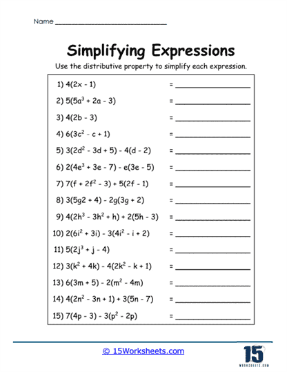 Distribute Dynamite Worksheet