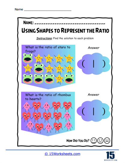 Star Fractions Worksheet