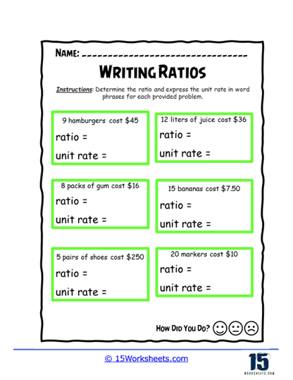 Hamburger Harmony Worksheet