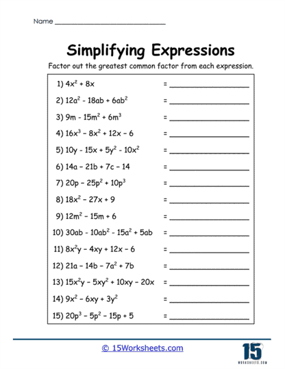 Factor Frenzy Worksheet