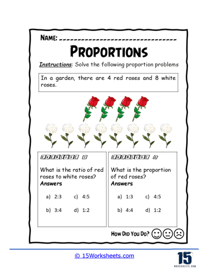 Rose Ratios Worksheet