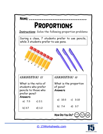 Pencil Pen Puzzle Worksheet