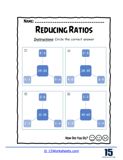 Ratio Riddle Worksheet