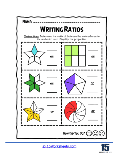 Writing Ratios Worksheets