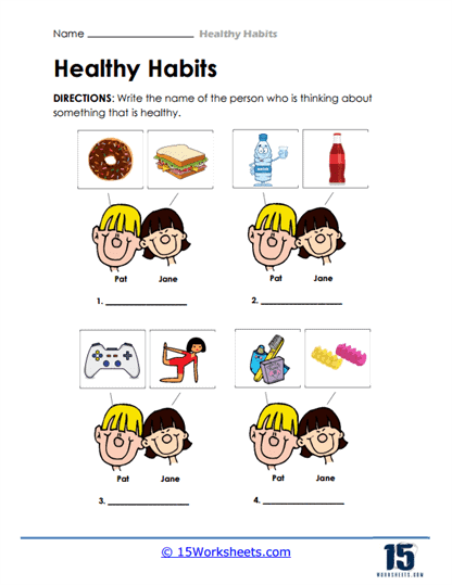 Healthy Thinking Worksheet