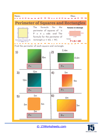 Line Lengths Worksheet