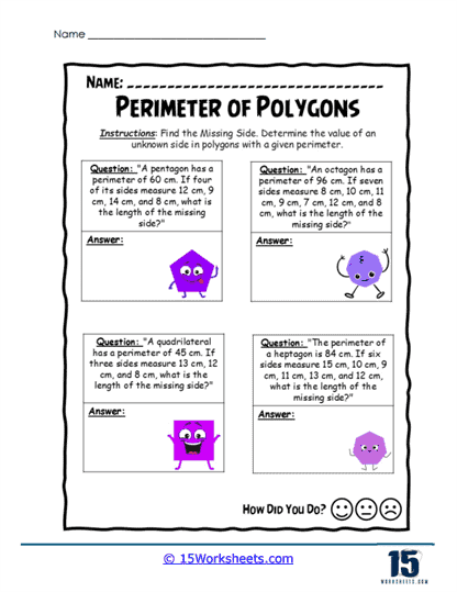 Shape Solver Worksheet