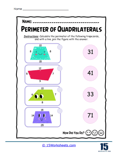 Trapezoid Tracks Worksheet
