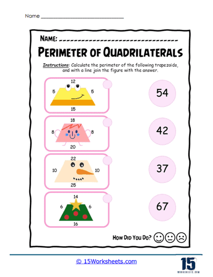 Trapezoid Time Worksheet