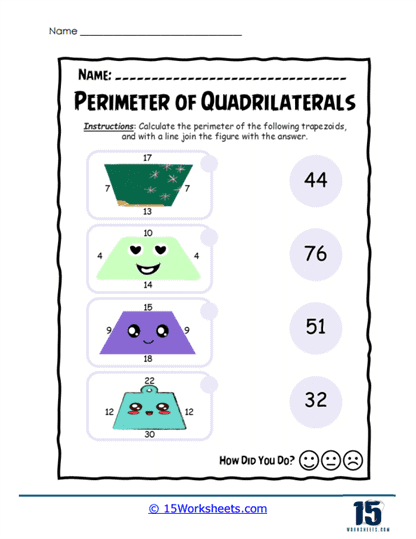 Perimeter Puzzles Worksheet