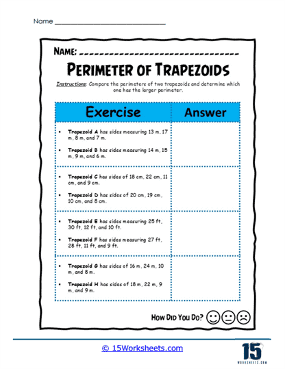 Trapezoid Showdown Worksheet
